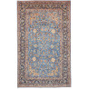 Rug Kashan Persia 205x333 Sky Blue Navy Blue