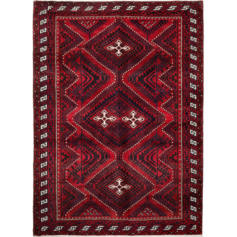 Rug Lori Persia 213x295 Dark Red Navy Blue Crea