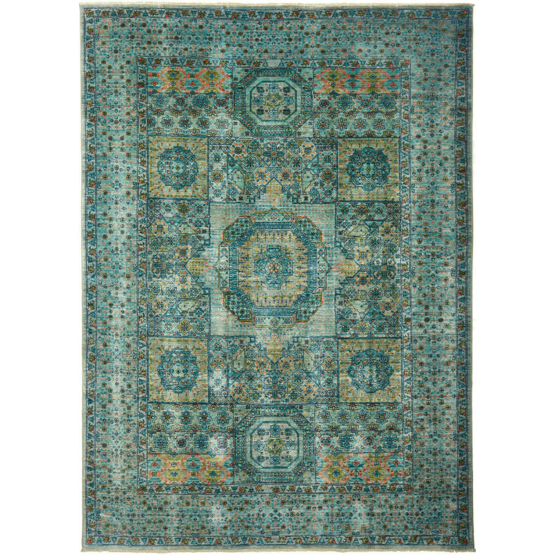 Rug Mamlouk Pakistan 168x233 Turquoise Light Bl