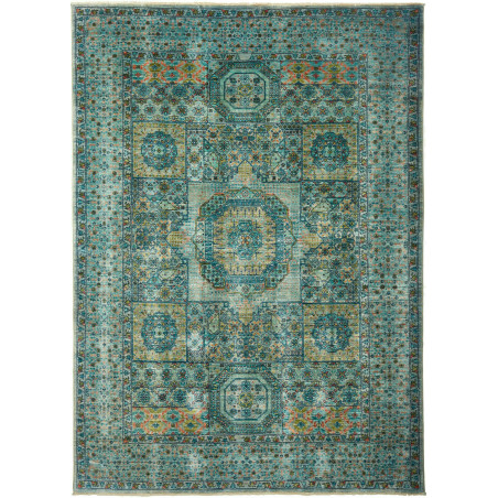 Rug Mamlouk Pakistan 168x233 Turquoise Light Bl
