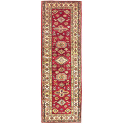 Rug Kazak Fine Pakistan 75x246 Red Cream Yellow