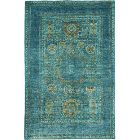Rug Mamlouk Pakistan 120x186 Petrol Blue Turquo