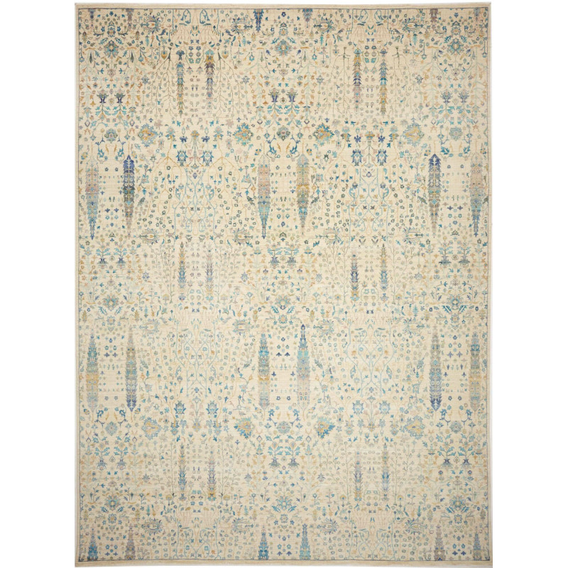 Rug Shahi Fine Pakistan 302x416 Ivory Blue Ligh