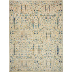 Rug Shahi Fine Pakistan 273x367 Beige Sky Blue