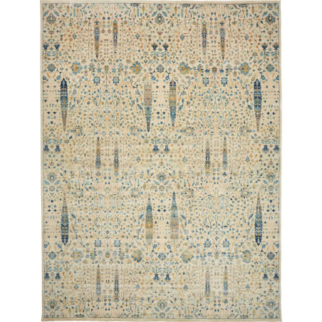 Rug Shahi Fine Pakistan 273x367 Beige Sky Blue
