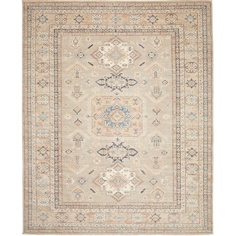 Rug Kazak Fine Pakistan 250x301 Light Grey Beig