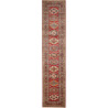 Rug Kazak Fine Pakistan 82x401 Red Beige Brown