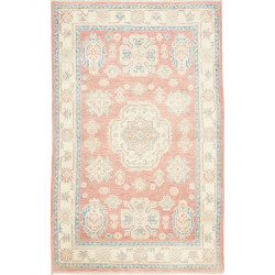 Rug Kazak Afghanistan 99x152 Salmon Pink Cream