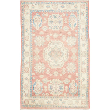 Rug Kazak Afghanistan 99x152 Salmon Pink Cream