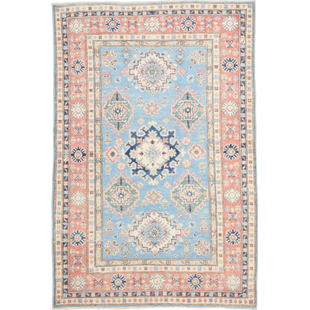 Rug Kazak Afghanistan 119x179 Light Blue Coral