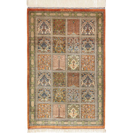 Tappeto Originale Ghom Seta Persia 60x90 Ruggin