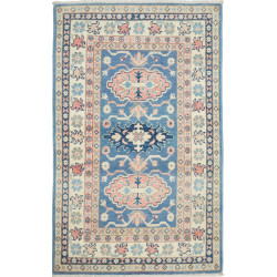 Rug Kazak Afghanistan 77x130 Blue Cream Antique