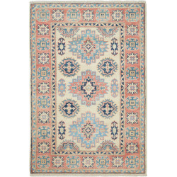 Rug Kazak Afghanistan 87x131 Cream Light Blue T