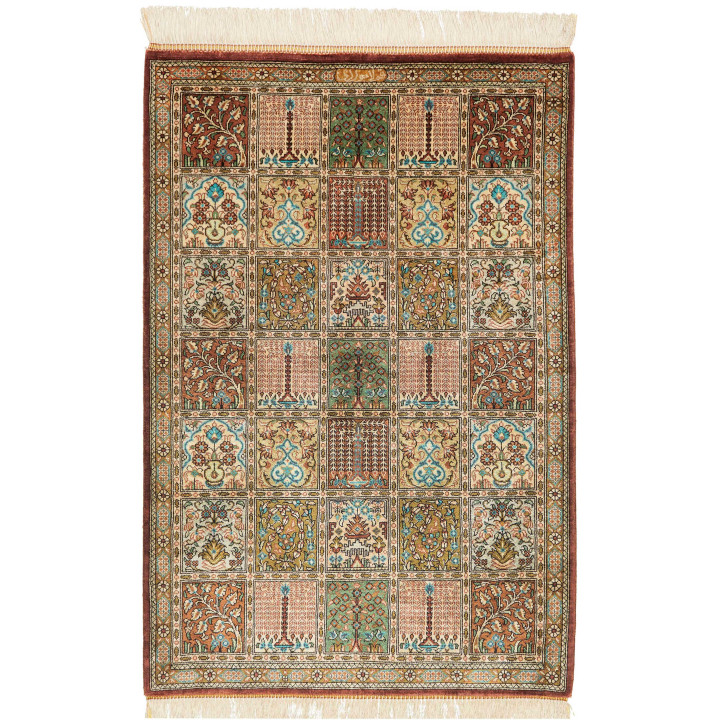 Tappeto Originale Ghom Seta Persia 60x90 Rosso