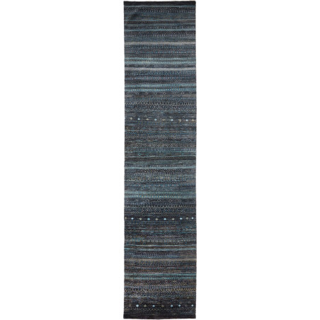 Rug Royal Gabbeh Pakistan 90x430 Dark Blue Teal
