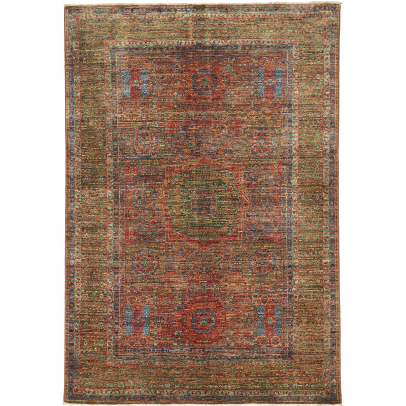 Rug Mamlouk Pakistan 126x182 Terracotta Red Mid