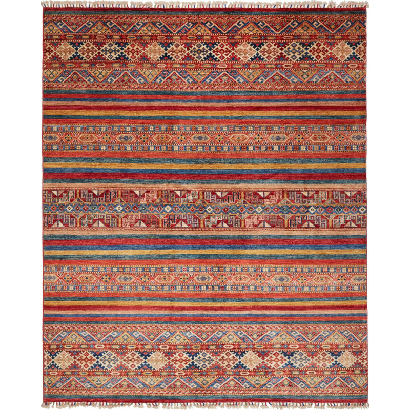 Rug Samarkand Pakistan 199x245 Red Blue Yellow