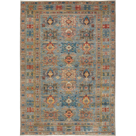 Rug Kazak Fine Pakistan 168x240 Muted Blue Grey
