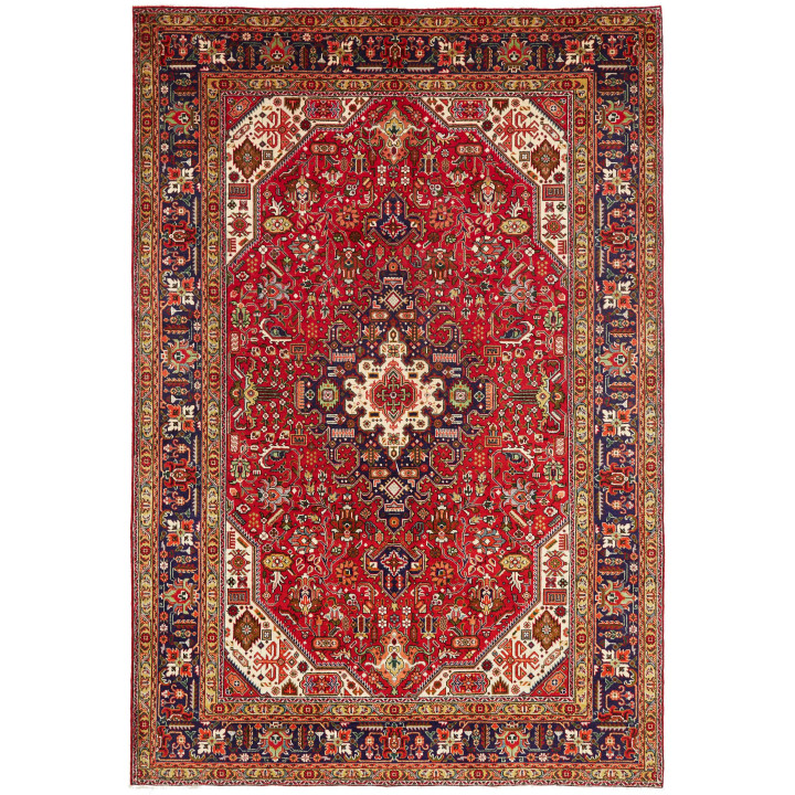 Tappeto Originale Tabriz Persia 202x296 Rosso B