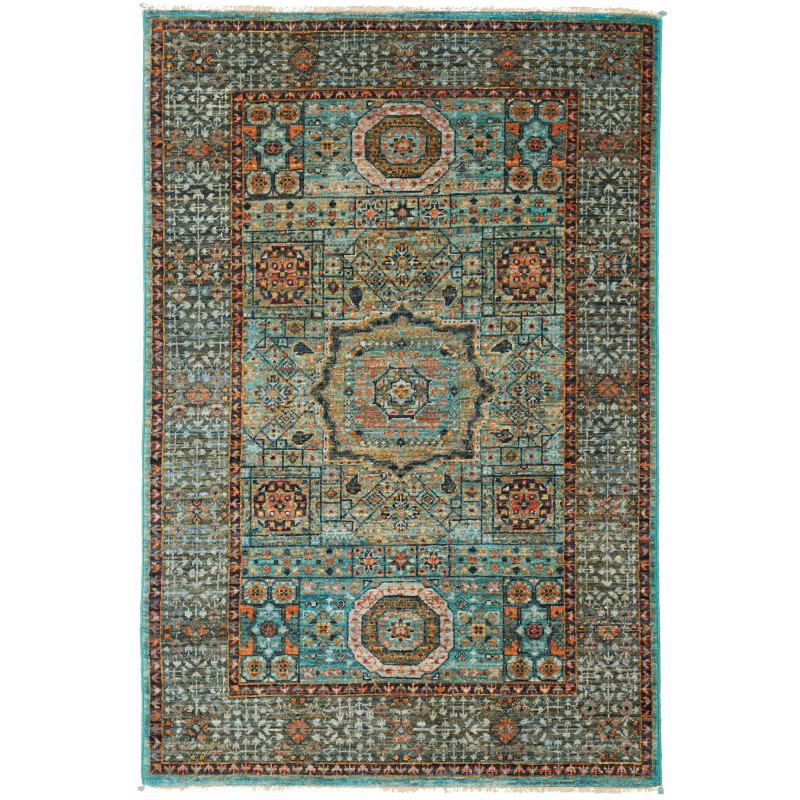 Rug Mamlouk Pakistan 85x126 Emerald Turquoise P