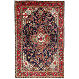 Tappeto Originale Tabriz Persia 200x310 Rosso B