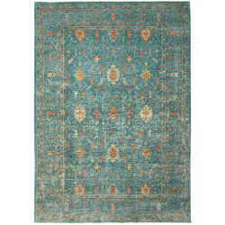 Rug Shahi Fine Pakistan 206x295 Turquoise Gold