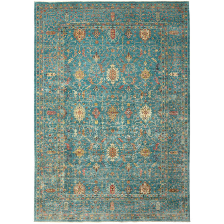 Rug Shahi Fine Pakistan 206x295 Turquoise Gold