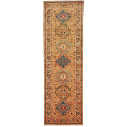 Rug Kazak Fine Pakistan 79x252 Golden Orange Co