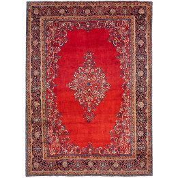 Tappeto Originale Sarough Persia 283x400 Rosso