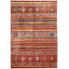 Rug Samarkand Pakistan 206x297 Red Blue Gold Gr