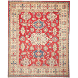 Rug Kazak Pakistan 247x308 Red Beige Blue Green