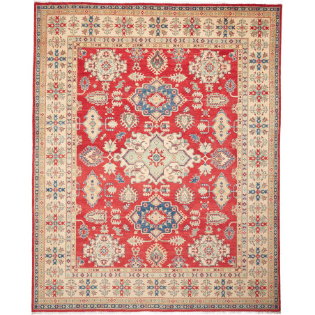 Rug Kazak Pakistan 247x308 Red Beige Blue Green