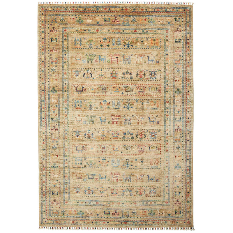 Rug Rubin Pakistan 165x238 Beige Multicolor