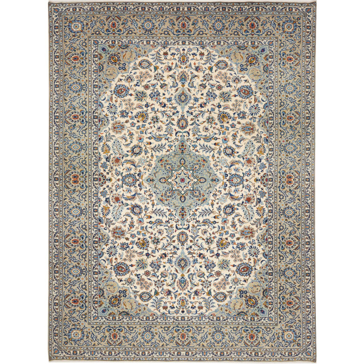 Hand Made Rug Kashan Persia 272x367 Ivory Light