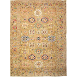 Rug Kazak Fine Pakistan 279x374 Ocher Gold Rust