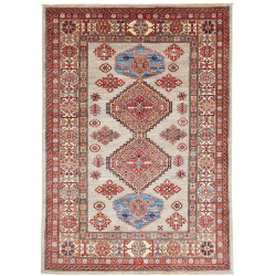 Rug Kazak Fine Pakistan 149x207 Light Grey Red
