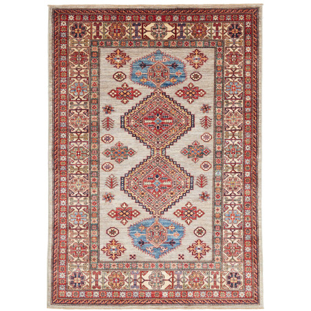 Rug Kazak Fine Pakistan 149x207 Light Grey Red