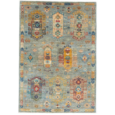 Rug Tribal Pakistan 123x177 Teal Blue