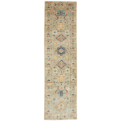 Rug Tribal Pakistan 75x285 Dusty Blue Ochre Yel