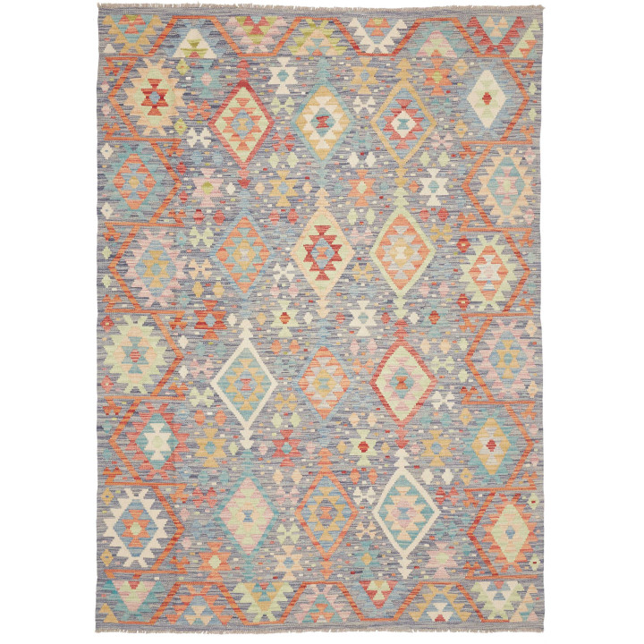 Hand Made Rug Kilim Afghanistan 172x240 Blue Or