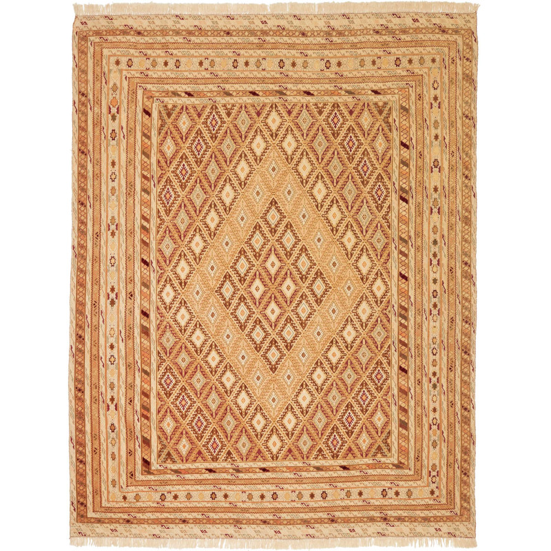 Rug Nakhunak Pakistan 183x238 Beige Cream Brown