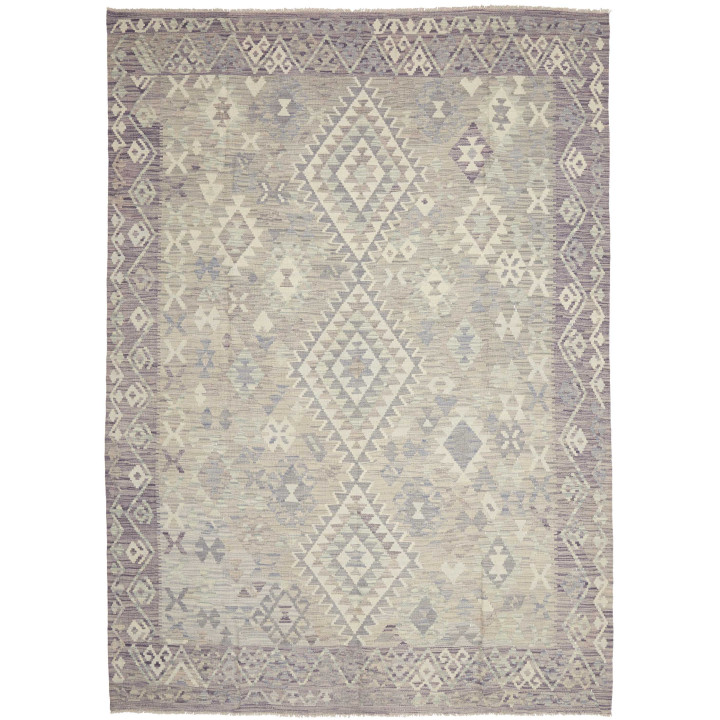 Tappeto Originale Kilim Afghanistan 210x294 Gri