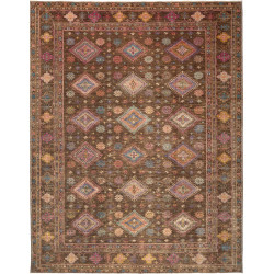 Rug Kazak Fine Pakistan 241x313 Brown Multicolo