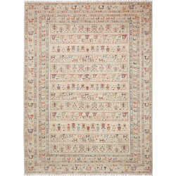 Rug Rubin Pakistan 253x344 Light Beige Red Blue