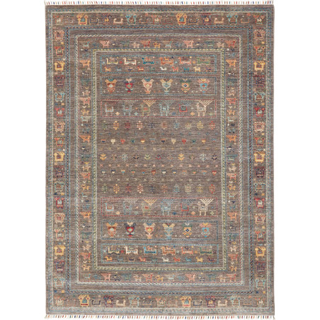 Rug Rubin Pakistan 167x230 Brown Grey Taupe Blu