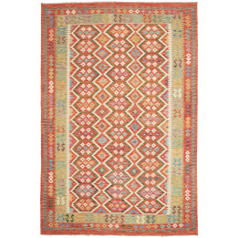 Hand Made Rug Kilim Afghanistan 206x305 Brick R