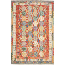 Hand Made Rug Kilim Afghanistan 207x301 Rust Re