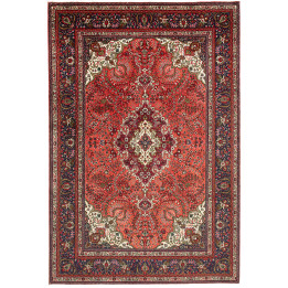 Hand Made Rug Tabriz Persia 200x293 Coral Red D