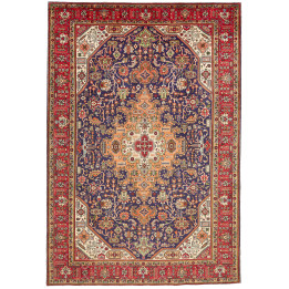 Hand Made Rug Tabriz Persia 204x298 Dark Blue R