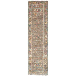 Rug Rubin Pakistan 82x294 Earthy Brownish Gray